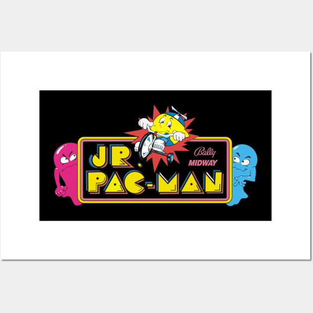 Jr. Pac Man Logo Wall Art by RoswellWitness